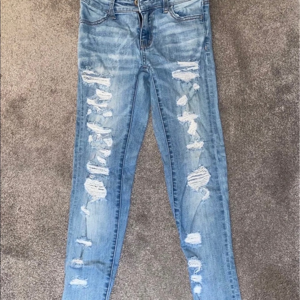 American Eagle ripped jeans